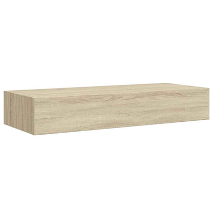 Wall-mounted Drawer Shelf Oak 60x23.5x10cm MDF