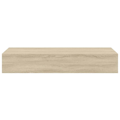 Wall-mounted Drawer Shelf Oak 60x23.5x10cm MDF