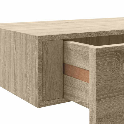 Wall-mounted Drawer Shelf Oak 60x23.5x10cm MDF