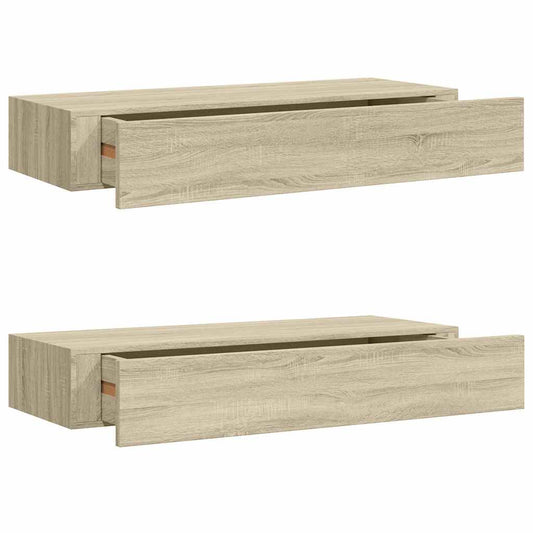 Drawer Shelf | Set of 2 | Oak | MDF, Metal | Medium | Appealing Design