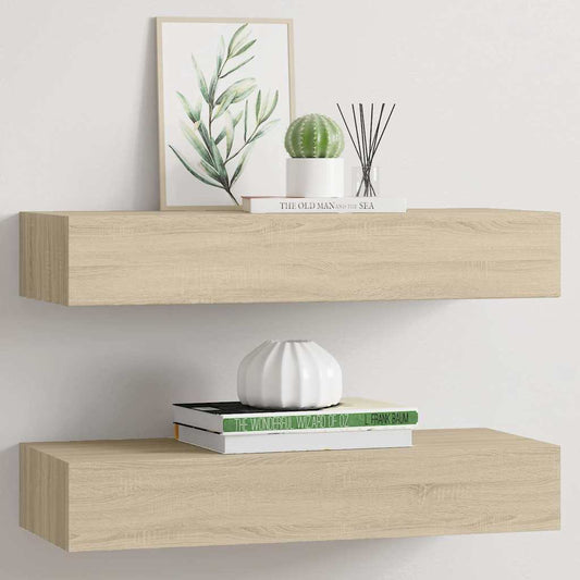 Drawer Shelf | Set of 2 | Oak | MDF, Metal | Medium | Appealing Design