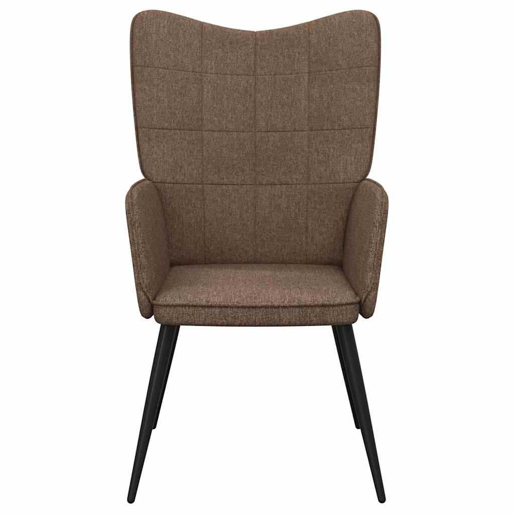 Relaxing Chair Brown Fabric
