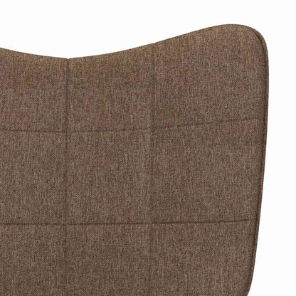 Relaxing Chair Brown Fabric