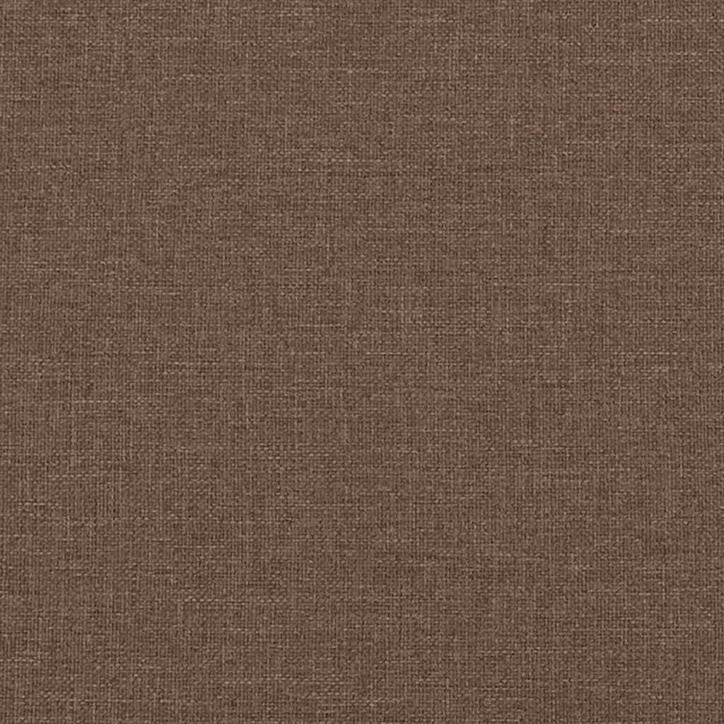 Rocking Chair with a Stool Brown Fabric