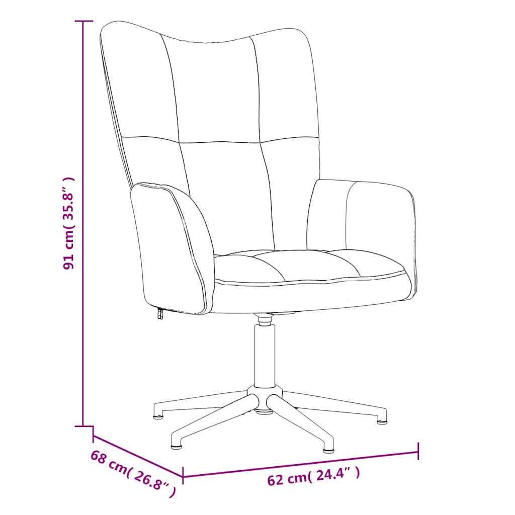 Relaxing Chair Wine Red Velvet