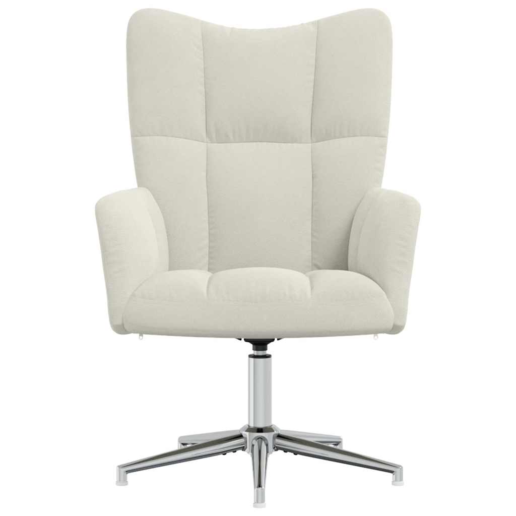 Relaxing Chair Cream White Velvet