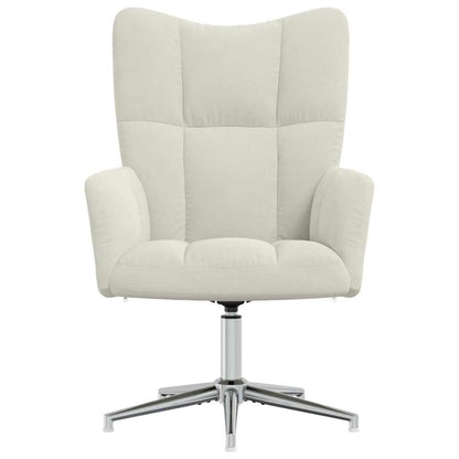 Relaxing Chair Cream White Velvet