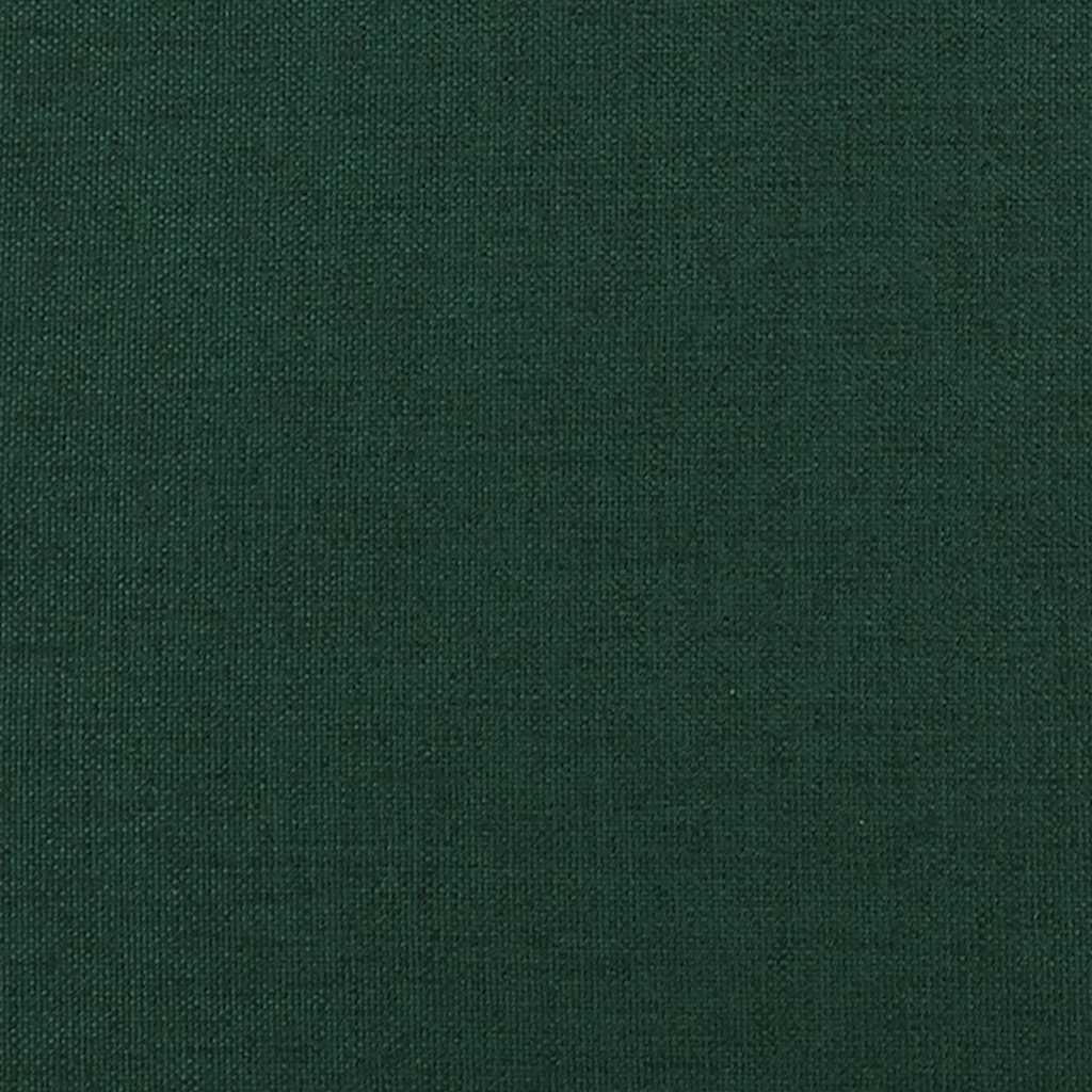 Armchair with Solid Rubber Wood Rocking Legs Dark Green Fabric