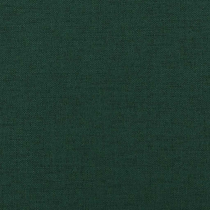 Armchair with Solid Rubber Wood Rocking Legs Dark Green Fabric