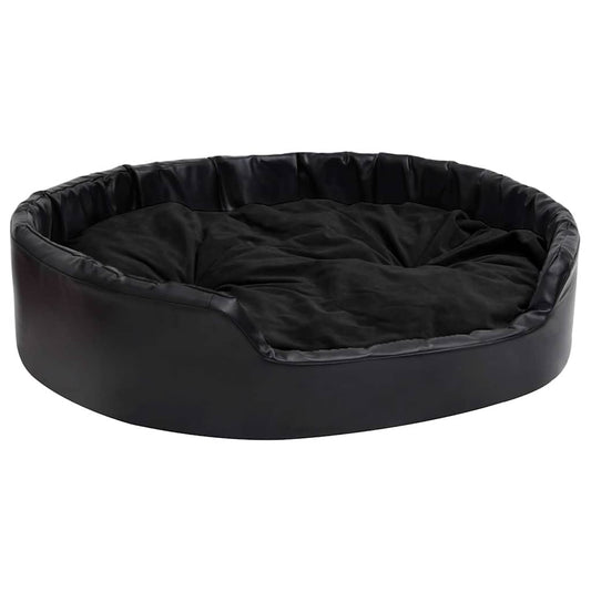 Dog Bed | Black | Faux leather | Medium | Dog Bed | Rectangular