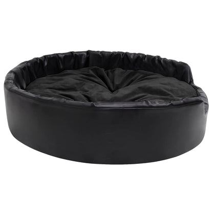 Dog Bed | Black | Faux leather | Medium | Dog Bed | Rectangular