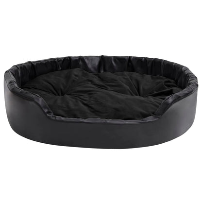 Dog Bed | Black | Faux leather | Medium | Dog Bed | Rectangular