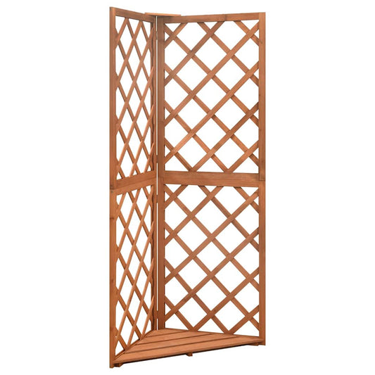 Corner Trellis | Brown | Solid fir wood | Medium | Corner Trellis