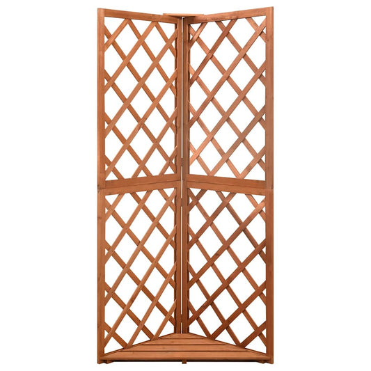 Corner Trellis | Brown | Solid fir wood | Medium | Corner Trellis