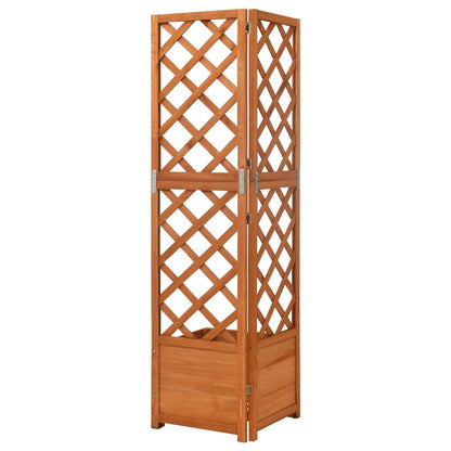 Planter Natural wood Solid fir wood Medium Planter Triangular