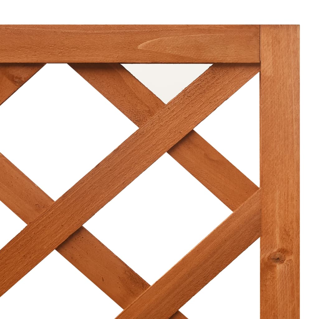 Planter Natural wood Solid fir wood Medium Planter Triangular