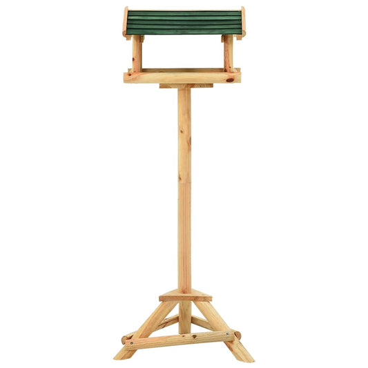 Bird Feeder | Natural wood | Solid fir wood | 100 cm tall | Durable