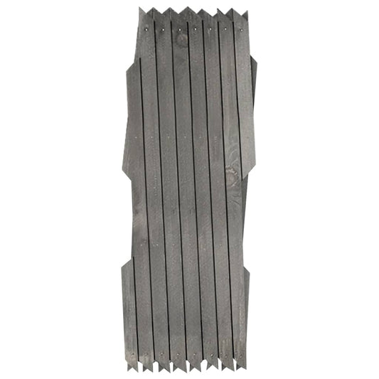 Trellis Fences 5 pcs Grey Solid Firwood 180x30 cm