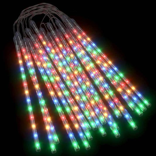 328557 vidaXL Meteor Lights 20 pcs 30 cm Colourful 480 LEDs Indoor Outdoor