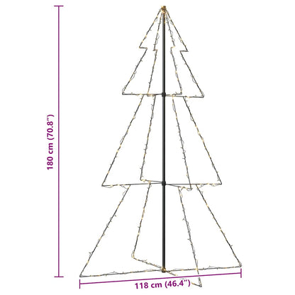 Christmas Cone Tree 240 LEDs Indoor and Outdoor 118x180 cm