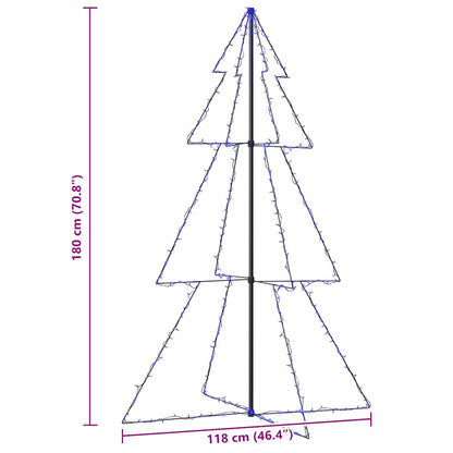 Christmas Cone Tree 240 LEDs Indoor and Outdoor 118x180 cm