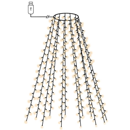 Christmas Tree Net Lights with 150 LEDs Cold White 150 cm