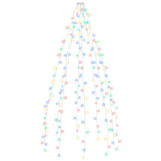 328883 vidaXL Christmas Tree Net Lights with 210 LEDs Colourful 210 cm