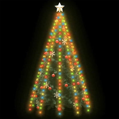Christmas Tree Net Lights with 250 LEDs Colourful 250 cm