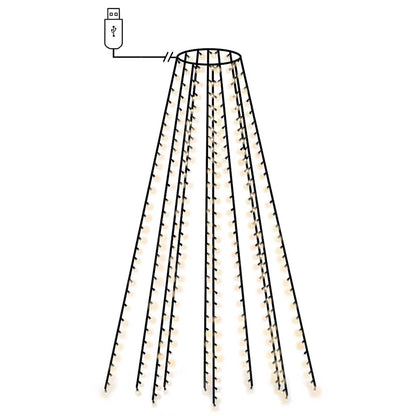 Christmas Tree Net Lights with 300 LEDs Cold White 300 cm