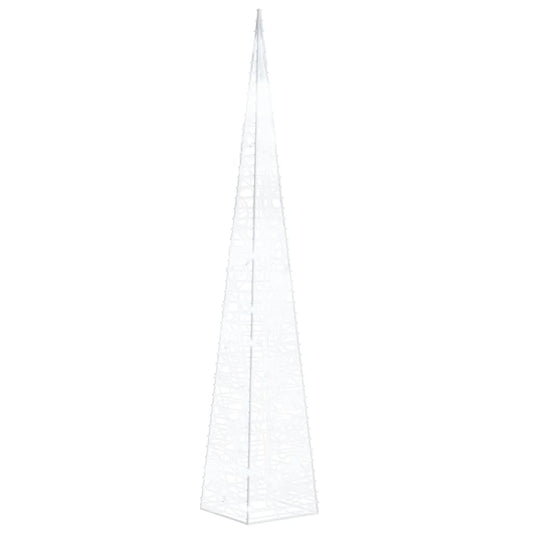 Acrylic Decorative LED Light Cone Cold White 60 cm