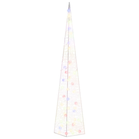 Acrylic Decorative LED Light Cone Multicolour 120 cm