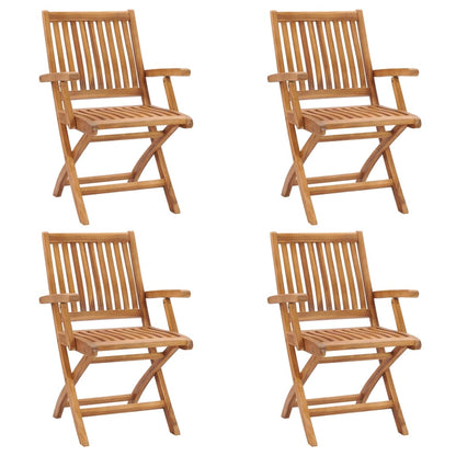 Garden Chair | Set of 4 | Teak | Solid Teak wood | Standard | Foldable