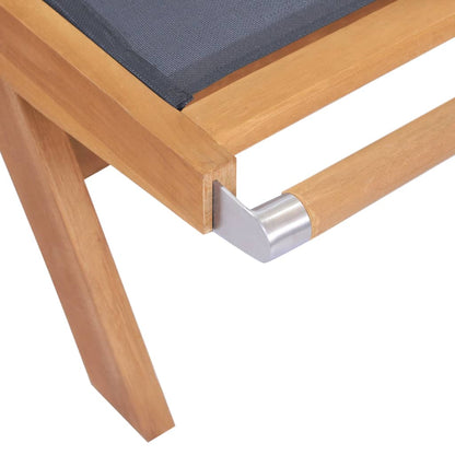Sunlounger | Brown | Solid Teak wood | Standard | Foldable | Sunlounger