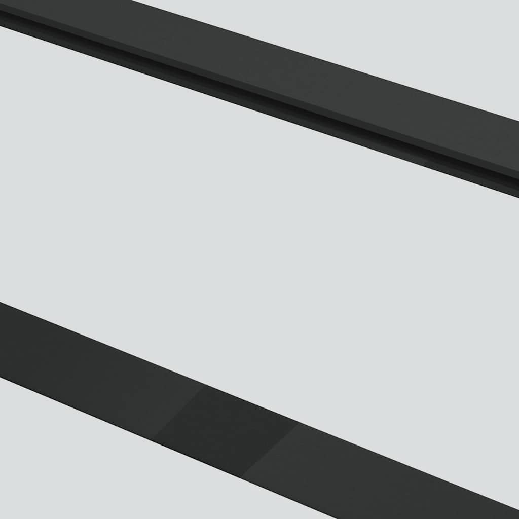 Sliding Door ESG Glass and Aluminium 76x205 cm Black