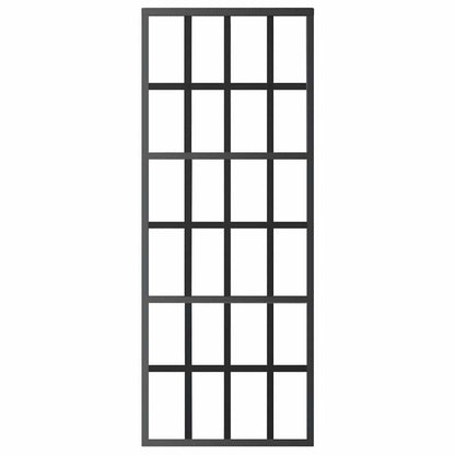 Sliding Door ESG Glass and Aluminum 29.9"x80.7" Black