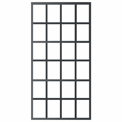 Sliding Door ESG Glass and Aluminium 102x205 cm Black