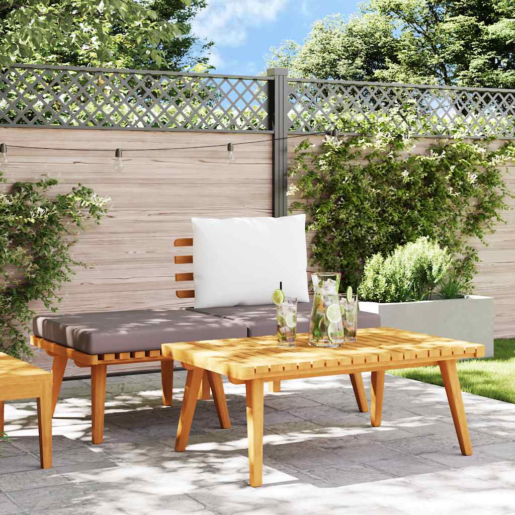 3 Piece Patio Lounge Set with Cushions Solid Acacia Wood