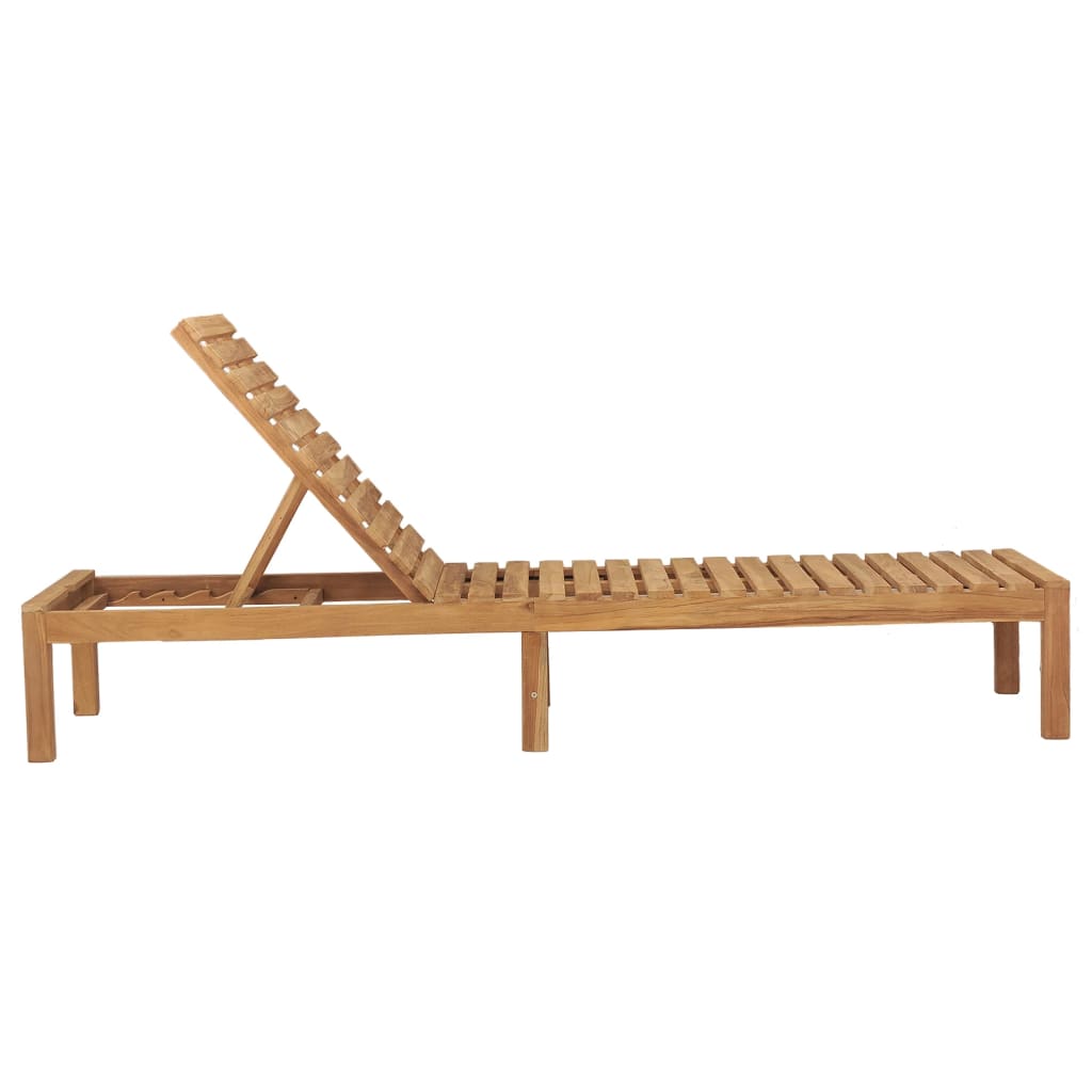 Sun Lounger | Set of 2 | Teak | Solid Teak Wood | 200cm long