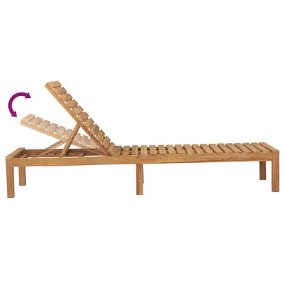 Sun Lounger | Set of 2 | Teak | Solid Teak Wood | 200cm long