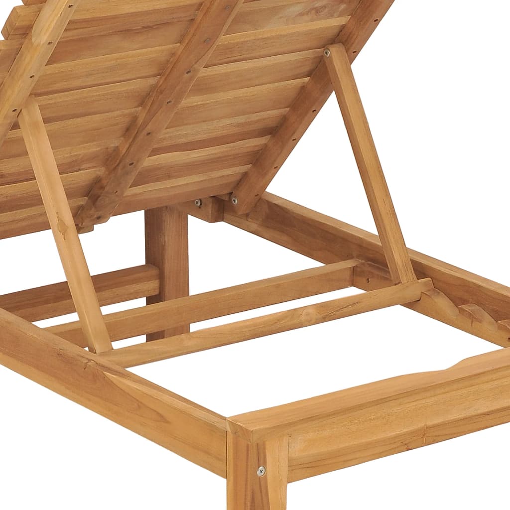 Sun Lounger | Set of 2 | Teak | Solid Teak Wood | 200cm long