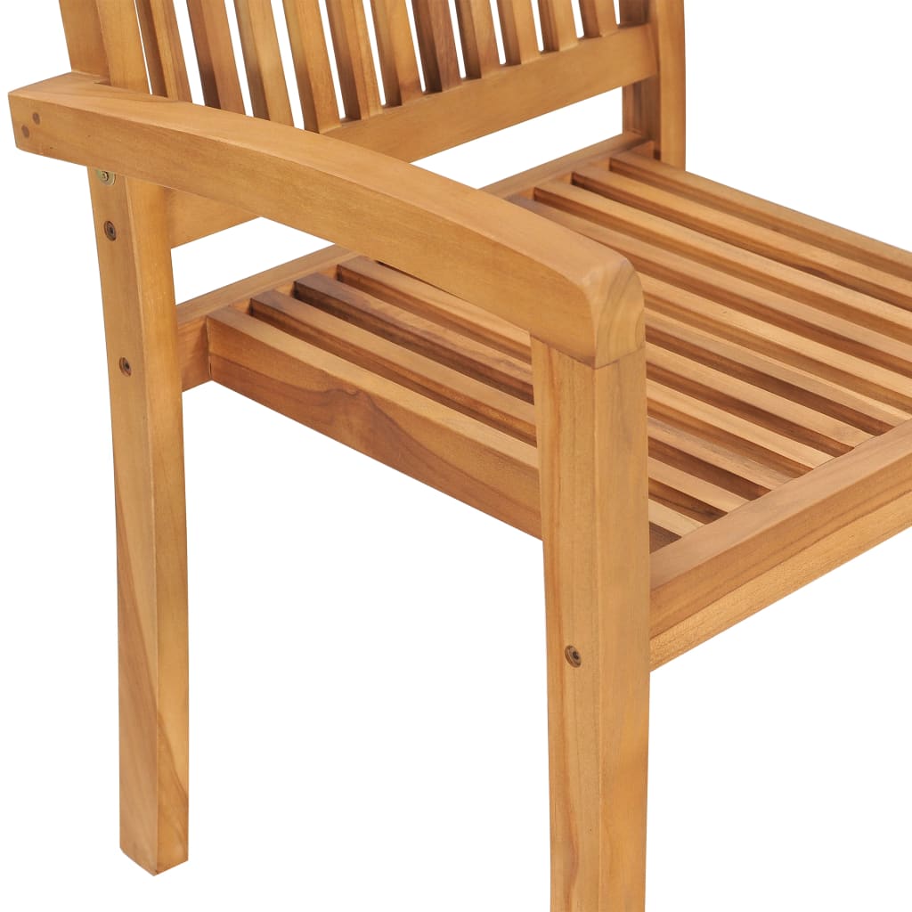 Garden Chair | Set of 4 | Teak | Fine sanded teak hardwood | Standard