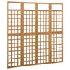 4-Panel Room Divider/Trellis Solid Fir Wood 161x180 cm