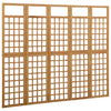 5-Panel Room Divider/Trellis Solid Fir Wood 201.5x180 cm