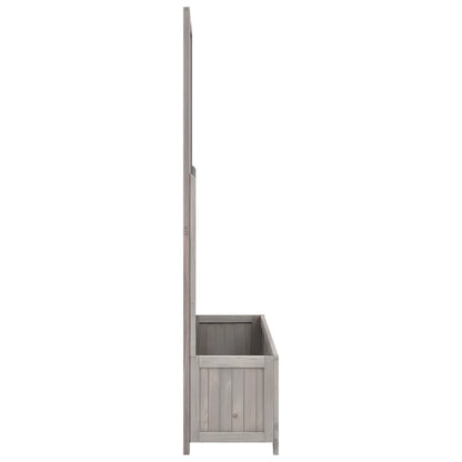 Planter Grey Solid firwood 27.6 x 11.8 x 53.1 in Planters