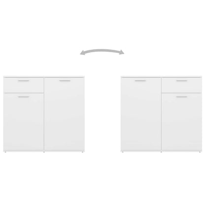 Sideboard White 160x36x75 cm Engineered Wood