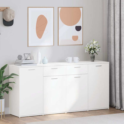 Sideboard White 160x36x75 cm Engineered Wood