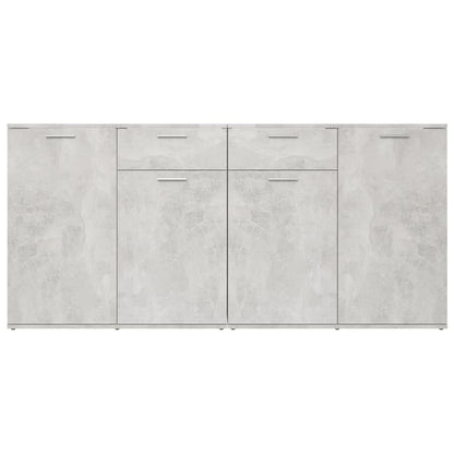 Sideboard Concrete Grey 160x36x75 cm Engineered Wood