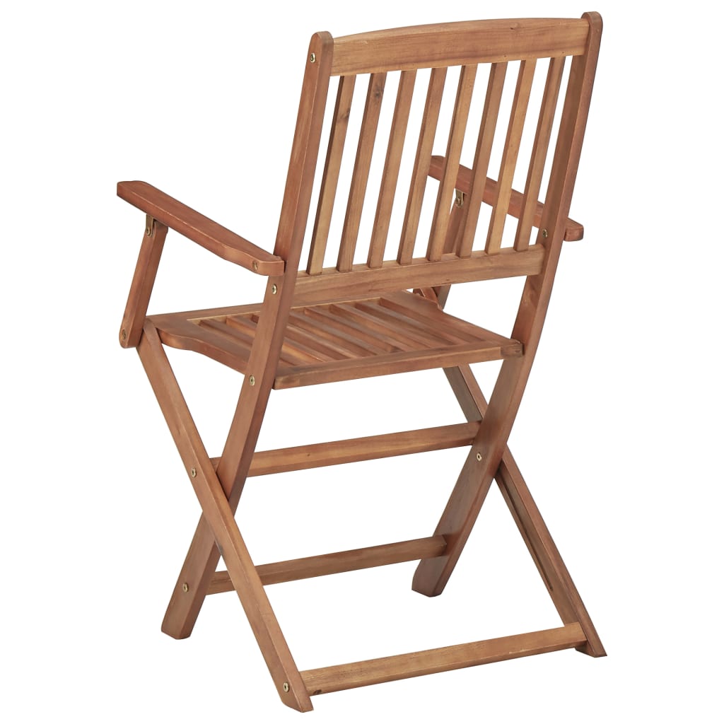 Outdoor Chair | Set of 6 | Natural wood | Solid acacia wood | Medium