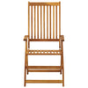 Folding Garden Chairs 8 pcs Solid Acacia Wood