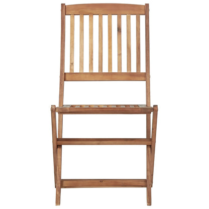 Outdoor Chair | Set of 8 | Brown | Solid acacia wood | Standard
